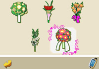 Flower arrangements in 'Imagine Wedding Designer'