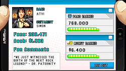 Band/rocker stats screen in 'Guitar Hero On Tour: Modern Hits' Band/rocker stats screen in 'Guitar Hero On Tour: Modern Hits'