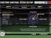 Controller customization in 'Madden NFL 10' for PS2