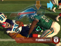Fight for the fumble mini-game in 'Madden NFL 10' for PS2