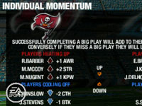 Using player hot streaks and momentum 'Madden NFL 10' for PSP