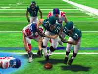 Fight for the fumble mini-game in 'Madden NFL 10' for PSP