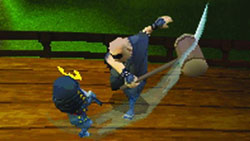 Futo swinging his hammer in 'Mini Ninjas' Futo swinging his hammer in 'Mini Ninjas'