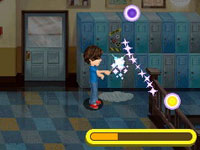 Mini-game puzzle and directions in 'Wizards of Waverly Place'