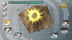 3D Spectrobe excavation gameplay in 'Spectrobes: Origins' 3D Spectrobe excavation gameplay in 'Spectrobes: Origins'