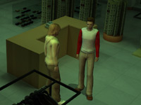 The Boys in an empty store in 'The Hardy Boys: The Hidden Theft' for Wii