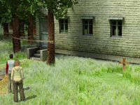 The Boys about to enter a crime scene in 'The Hardy Boys: The Hidden Theft' for Wii