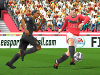 Wayne Rooney in action in FIFA Soccer 10