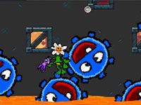 Platforming action in the form of a flower in Drawn to Life: The Next Chapter