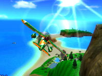 Plane flying screen from Pilotwings Resort