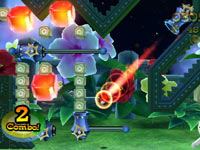 In-game pinball like game action in FlingSmash