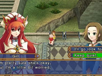 Dialog between characters in Hexyz Force