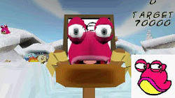 Paint by Squeeballs mini-game screen from Squeeballs Party for DS/DSi