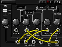 Patching between tracks and inputs in KORG DS-10 Plus