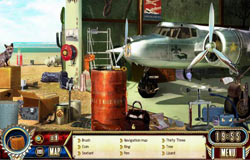 Searching for hidden objects at the airfield in The Search for Amelia Earhart