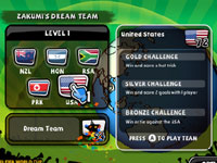 Zakumi's Dream Team screen in 2010 FIFA World Cup