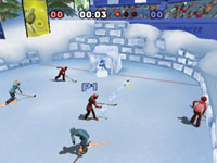 Multiplayer Ice Hockey in Winter Blast: 9 Snow & Ice Games