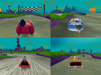 4-player split-screen action from Spongebob's Boating Bash