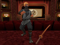 Using the Wii Remote to control a katana sword in All Star Karate