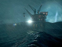 The offshore oil rig game environment from Conduit 2