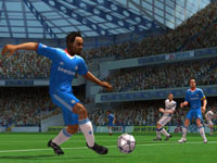 All alone with the ball in the open field in FIFA Soccer 11 for Wii