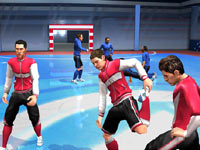 Warming up before a match in FIFA Soccer 11 for Wii