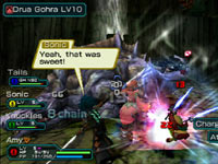 Multiplayer screen from Phantasy Star Portable 2