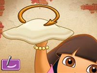 Pizza toss via DS stylus from Dora's Cooking Club