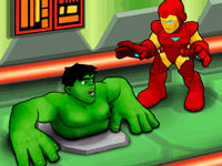 Hulk and Iron Man together in Marvel Super Hero Squad: The Infinity Gauntlet Hulk and Iron Man together in Marvel Super Hero Squad: The Infinity Gauntlet