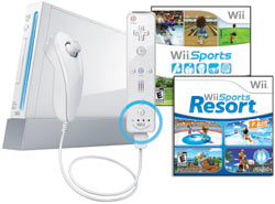 Wii with Wii Sports Resort, Wii Sports and Wii Remote Plus - White Wii with Wii Sports Resort, Wii Sports and Wii Remote Plus - White