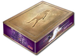 Embossed game storage tin included in the Nancy Drew Collector's Edition Fan Favorites