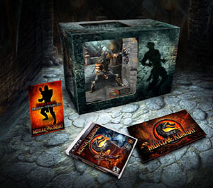 Box contents of the Mortal Kombat: Kollector's Edition for PS3