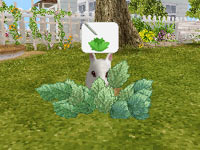 A bunny outside performing a preset goal in Petz Bunnyz Bunch