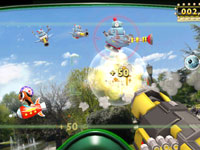 Botz Blast mini-game screenshot from Little Deviants