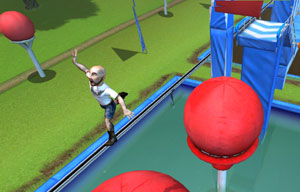 Catching some air on the Big Balls in Wipeout 2