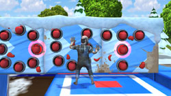 A winter event screen from Wipeout 2