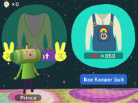 Customization through in-game shopping in Touch My Katamari