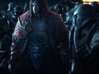 Gabriel in the midst of enemies storming his castle in Castlevania: Lords of Shadow 2