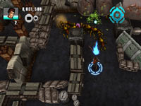 Max battling a centipede in Centipede: Infestation Max battling a centipede in Centipede: Infestation