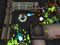 Max caught in a corner surounded by enemies Max in Centipede: Infestation Max caught in a corner surounded by enemies Max in Centipede: Infestation