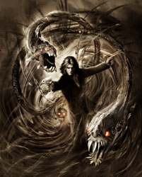 Key game art for The Darkness II