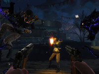 The demon arms of Jackie Estacado devastating an enemy in The Darkness II