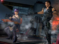 Ayane battling Bayman in Dead or Alive 5
