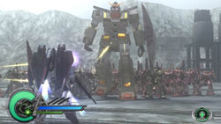 Huge boss mech commander in 'Dynasty Warriors: Gundam 2'