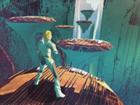 Enoch considering his platforming choices in El Shaddai: Ascension of the Metatron Enoch considering his platforming choices in El Shaddai: Ascension of the Metatron