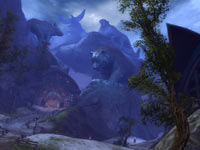 Norn animal spirits landscape from Guild Wars 2