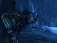 Jim Peyton pelted by an icy winter blast in Lost Planet 3