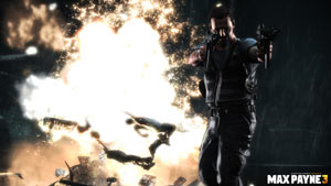 Max leaving a trail of destruction in his wake in Max Payne 3 Max leaving a trail of destruction in his wake in Max Payne 3