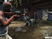 A multiplayer game screen from Max Payne 3
