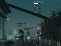 A multiplayer game screen from Max Payne 3